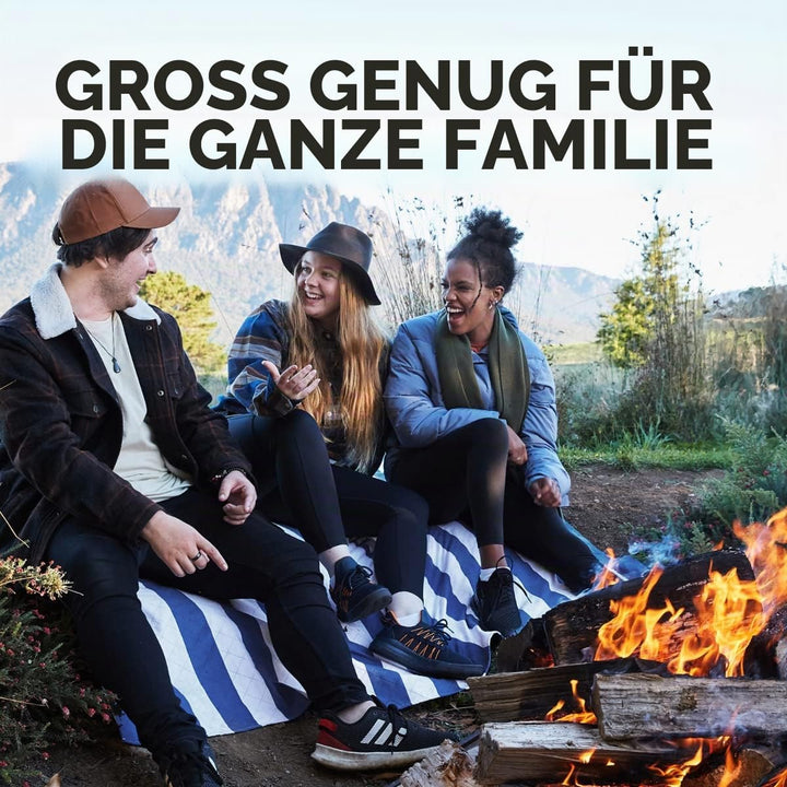 Dock & Bay Picknickdecke - Schnell trocknend und wasserfest - 100% recycelte Materialien - Extra Lar
