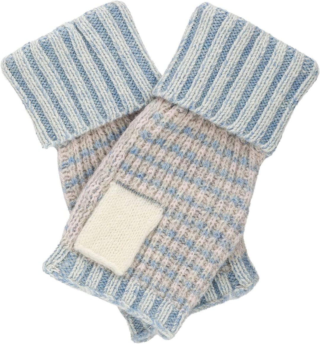 ÖJBRO VANTFABRIK Armstulpen Pulswärmer Damen 100% Merinowolle fingerlose Handschuhe Strick warm weic
