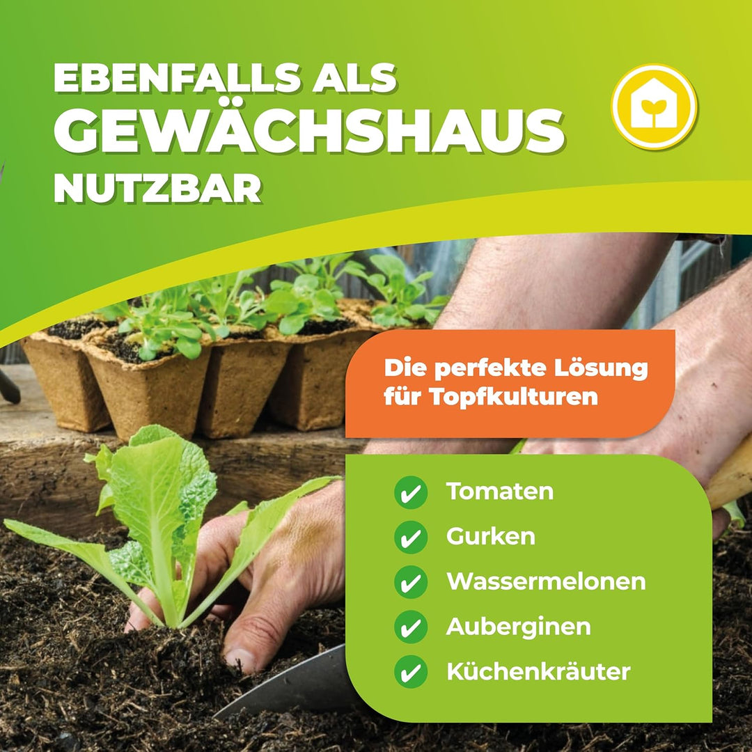 Überwinterungszelt, ICEDOME ThermoPLUS, Winterschutz für Pflanzen, in grün L 120 x B 120 x H 183 cm