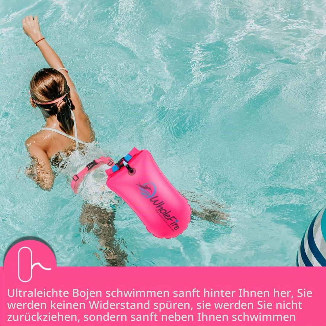 20L Schwimmboje Wasserdicht Aufblasbare Trockentasche Schwimmen Hohe Sichtbarkeit für Wassersport, o