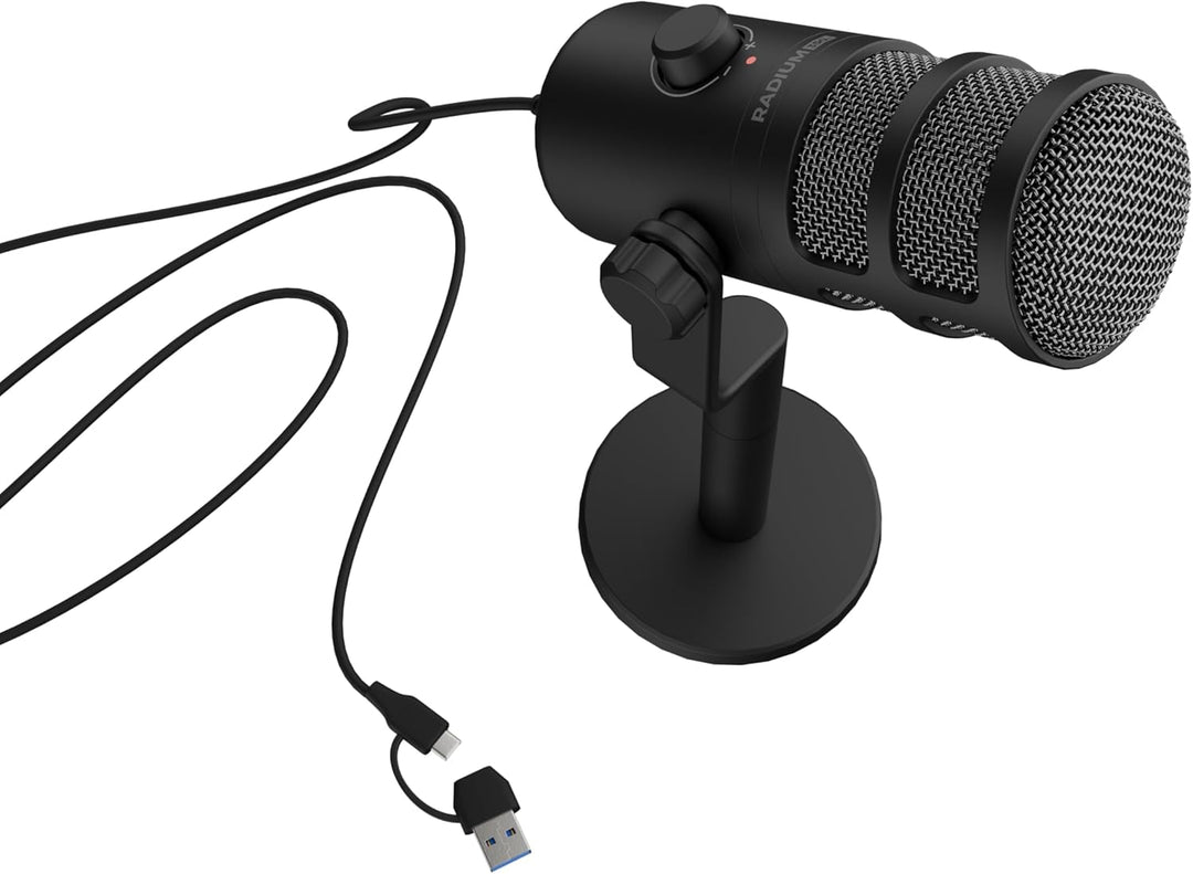 Genesis MICROFONO Radium 350D CONDENSADOR CARDIODE DINAMICO USB SOBREMESA, Radium 350D