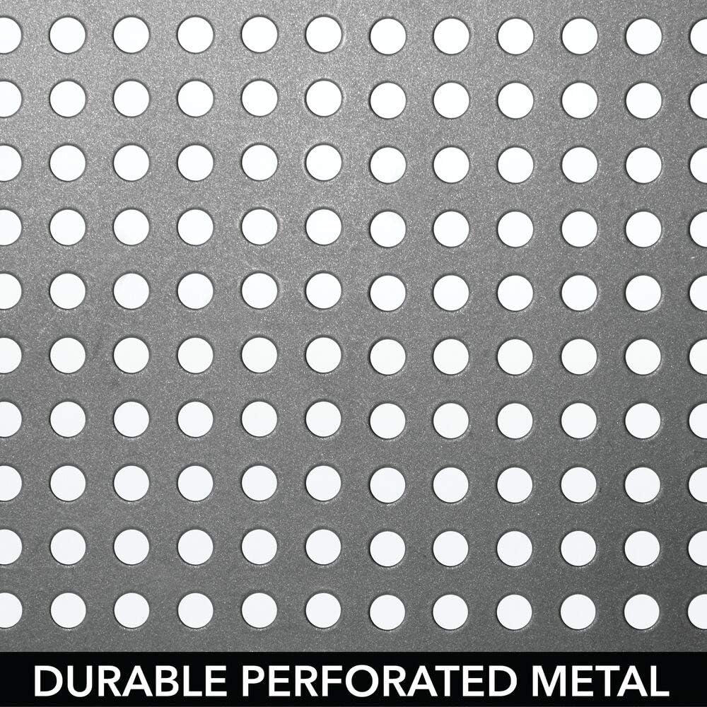 mDesign 2er-Set Geschirrablage für die Küche – freistehendes Tellerregal aus Metall – grosses Küchen