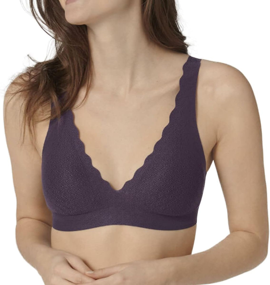 sloggi Damen ZERO Feel Lace Bralette Bustier, Blackcurrant Juice, M