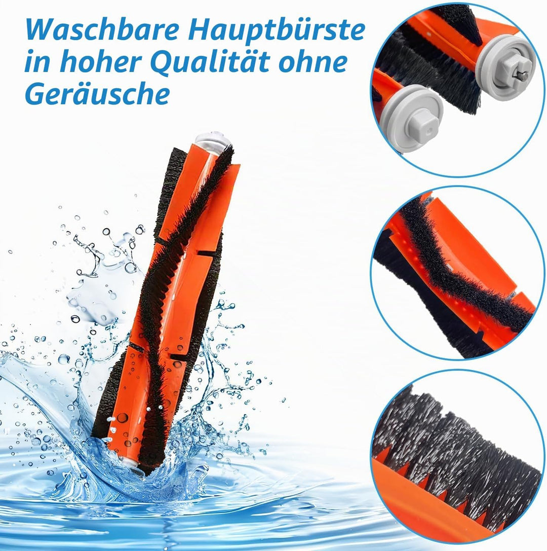Zubehör Ersatzteile für Xiaomi Roborock S6 S60 S65 S5 Max S5 S50 S51 S55 Staubsauger, 2 Hauptbürste