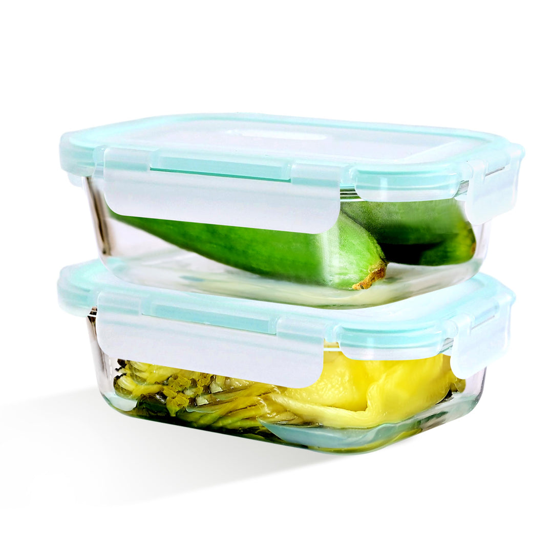 LNWSN Aufbewahrungsbox Küche, Frischhaltedosen, Vorratsdosen Glas mit Deckel Set, Spülmaschinen, Mik