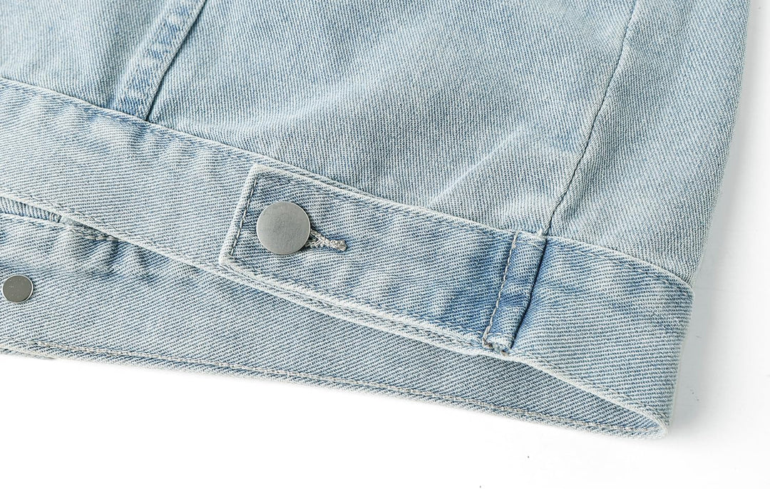KTWOLEN Herren Outdoor Weste Casual Jeansweste für Freizeit Ärmellose Denim Weste Jeans Weste für Mä