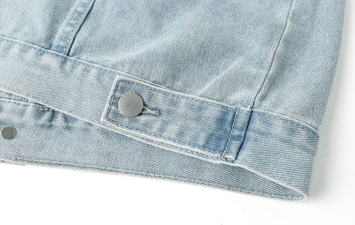 KTWOLEN Herren Outdoor Weste Casual Jeansweste für Freizeit Ärmellose Denim Weste Jeans Weste für Mä