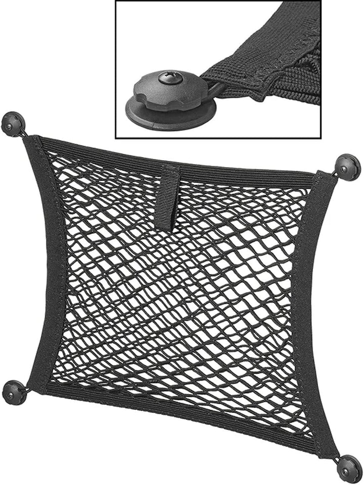 ProPlus 230128 Ablagenetz elastisch doppel 40 x 34 cm mit Selbstklebende und Schraubbefestigung