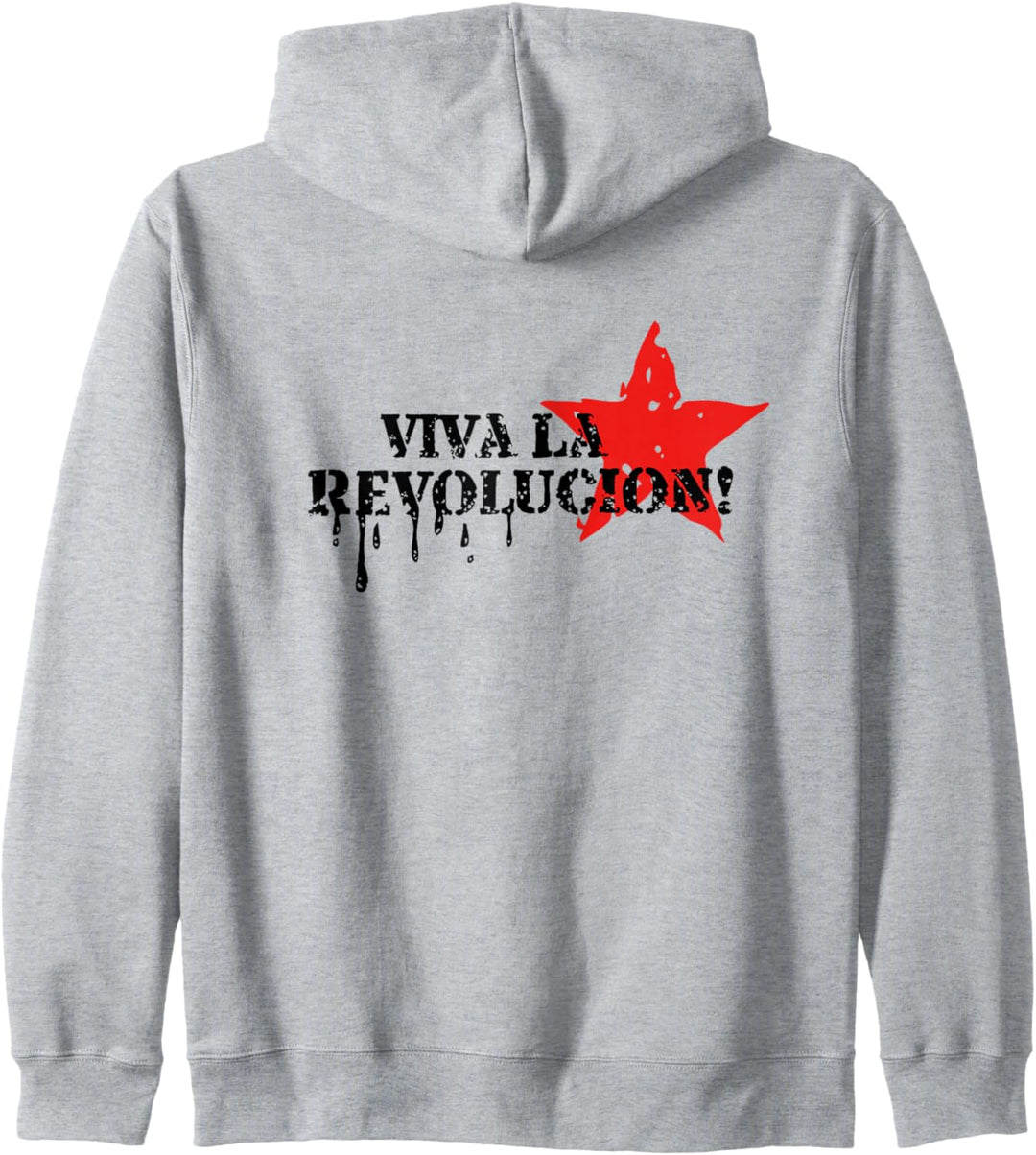 Viva la revolucion, Zitat, Spruch, Anarchie, Pirat, Punk Kapuzenjacke