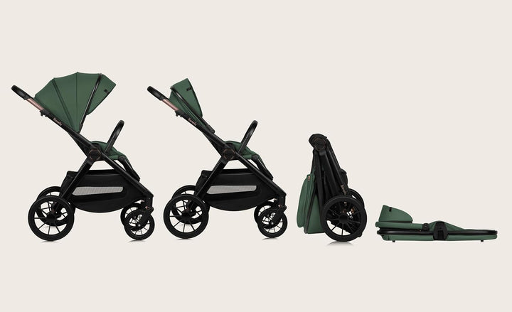 Lionelo Layla Kinderwagen 2 in 1 Kombikinderwagen (0-4 Jahre, bis 22 Kg), Babywanne und Sportsitz, W