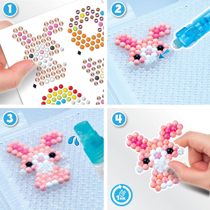 Aquabeads 35087 Bastelstudio Starter Set – Wasserperlen Bastelset im Koffer zum Mitnehmen für Kinder
