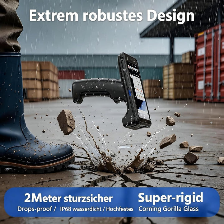 FARSET F35S Handscanner Android PDA Mobiler Inventur Barcode Scanner, F35S