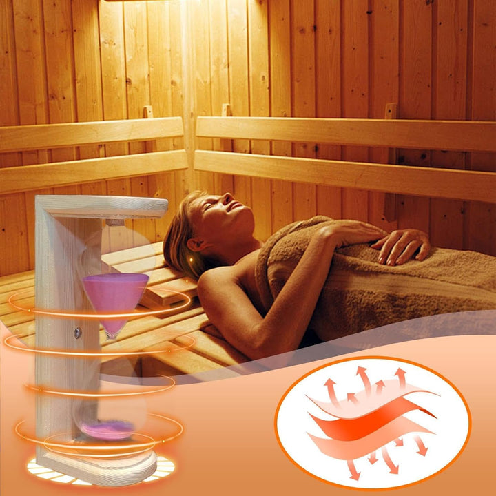 Sauna-Timer, Sand-Sanduhr | Holz 15 Minuten Sanduhr Sanduhr,Saunazubehör, Sauna-Sanduhr für Kinder,
