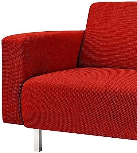 Martina Home - Bezug für Chaiselongue, Modell Túnez, Rot, kurzes Eckteil Links kurzer linker Arm (Vo