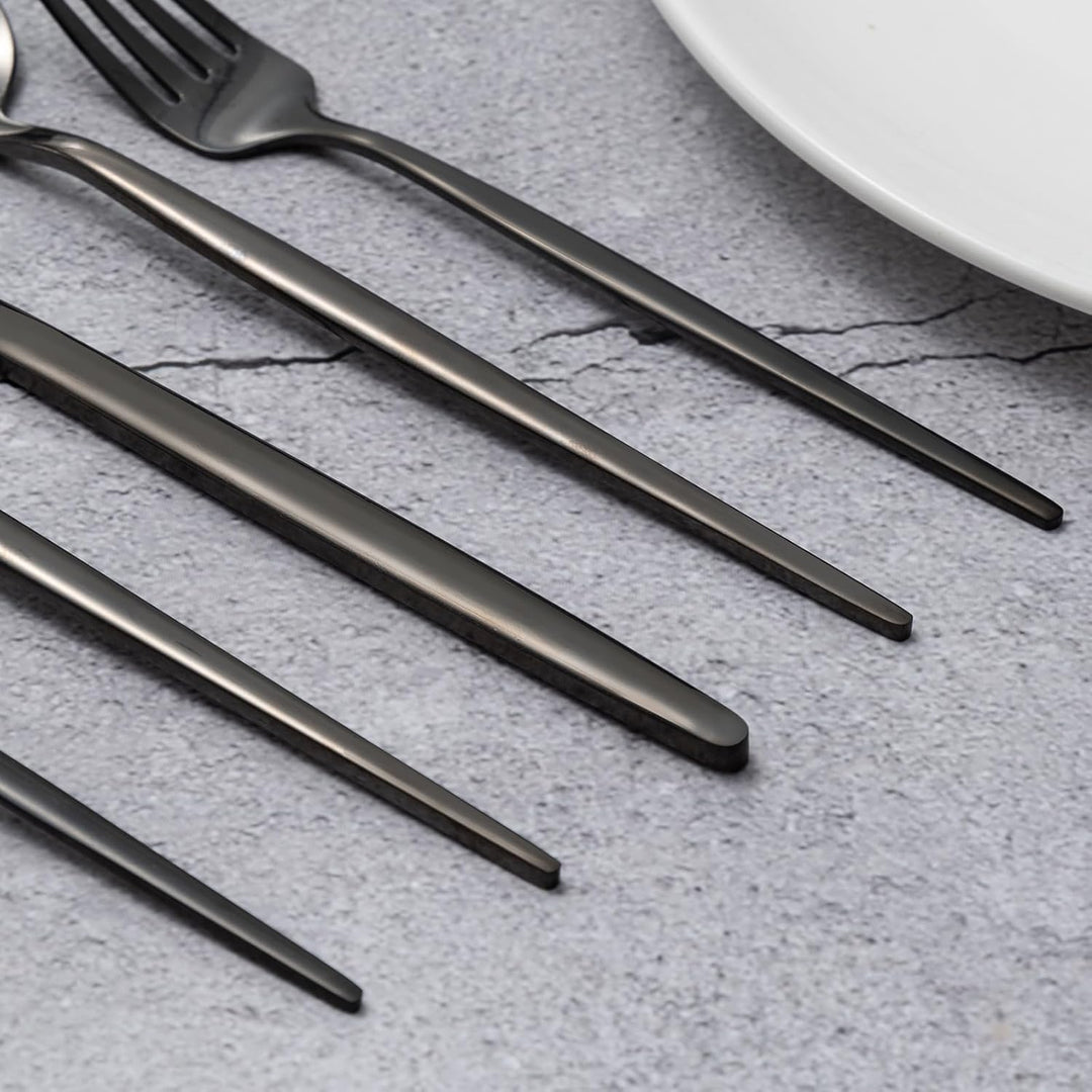 Besteck Set, LAZAHOME 30-teilig Besteckset für 6 Personen mit Messer Gabel Löffel, Edelstahl Essbest