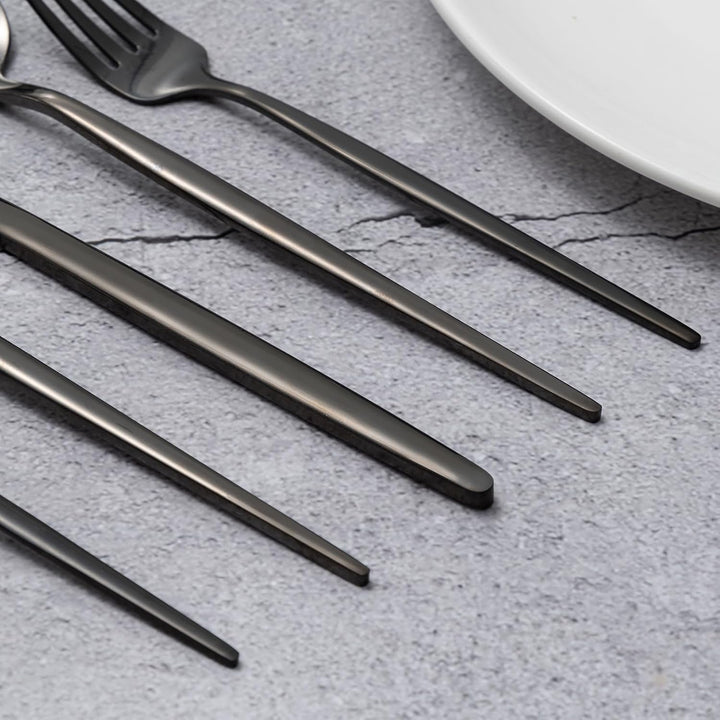 Besteck Set, LAZAHOME 30-teilig Besteckset für 6 Personen mit Messer Gabel Löffel, Edelstahl Essbest