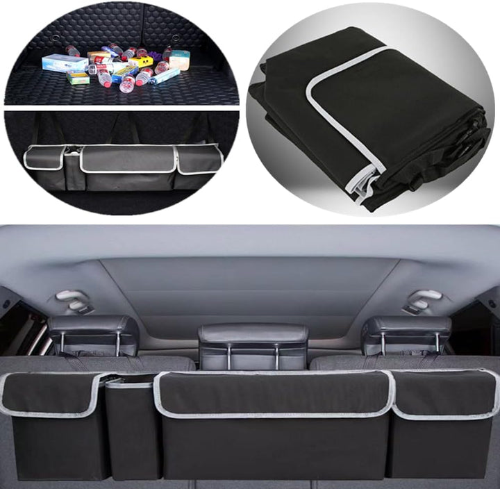 Auto-Organizer und Kofferraum-Organizer, wasserdicht, Oxford-Gewebe, mit 4 Taschen, geeignet für all