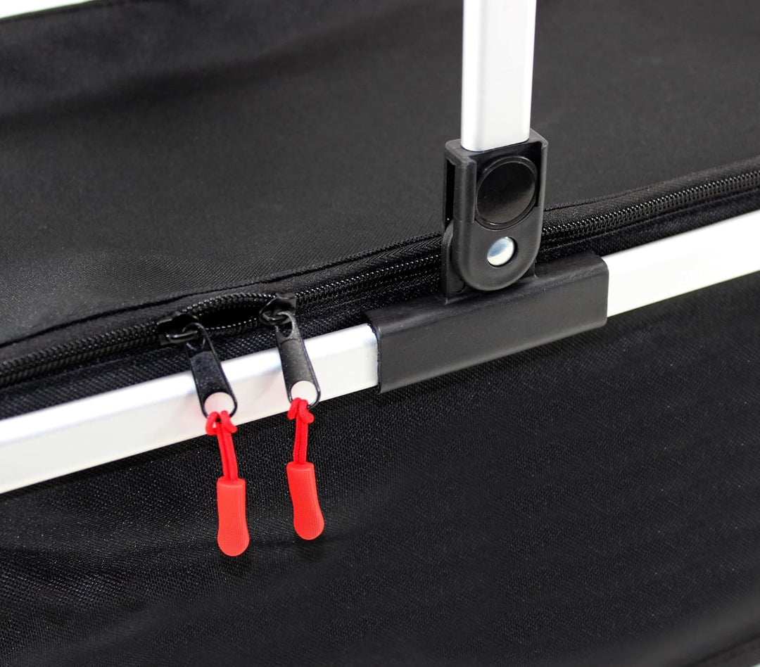 EINKAUFSKORB schwarz faltbar 26 Ltr. Klappkorb mit Henkel und Deckel