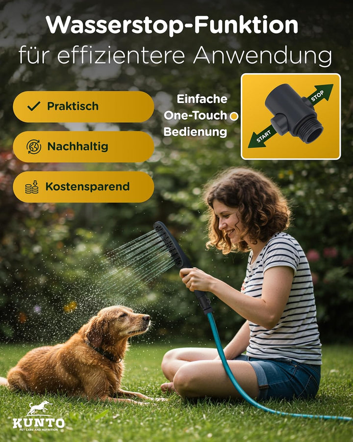KUNTO® Hundedusche Duschkopf - Hundedusche für