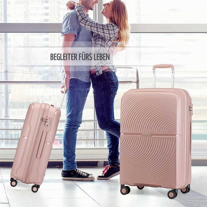 British Traveller Koffer Trolleys Hartschalenkoffer 55 * 40.5 * 22.5cm Handgepäck Koffer 100% PP Rei
