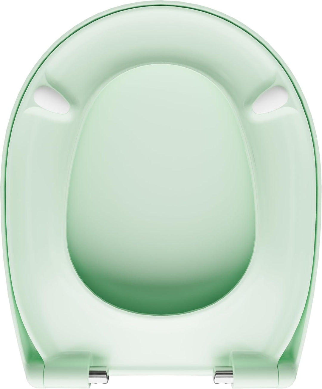 LUVETT® WC-Sitz mit Absenkautomatik C100 oval universell, Toilettendeckel mit 3 Edelstahl Montagelös