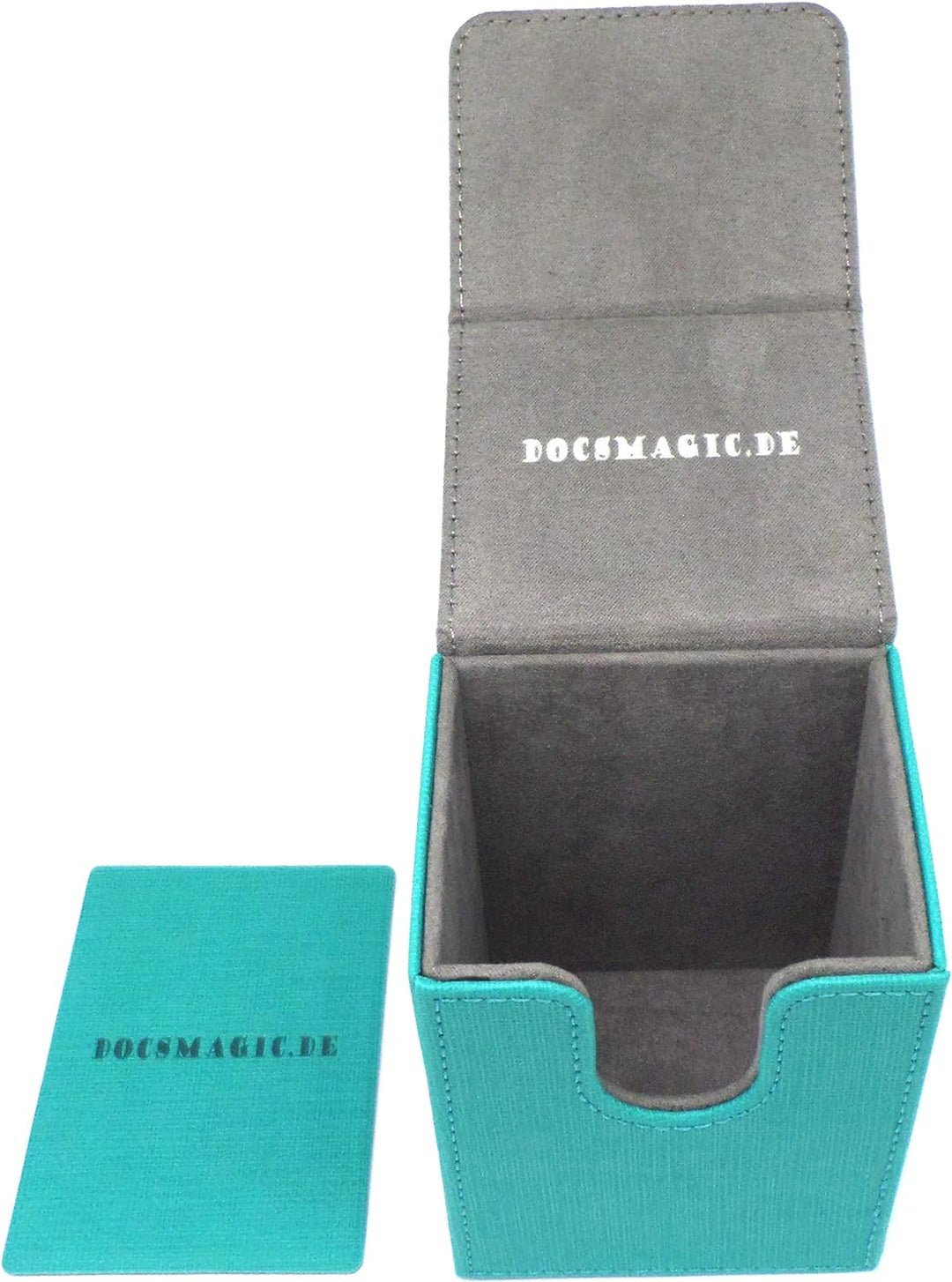 docsmagic.de Premium Magnetic Tray Long Box Mint Medium + 3 Flip Boxes - Aqua Medium + 3 Flip Boxes
