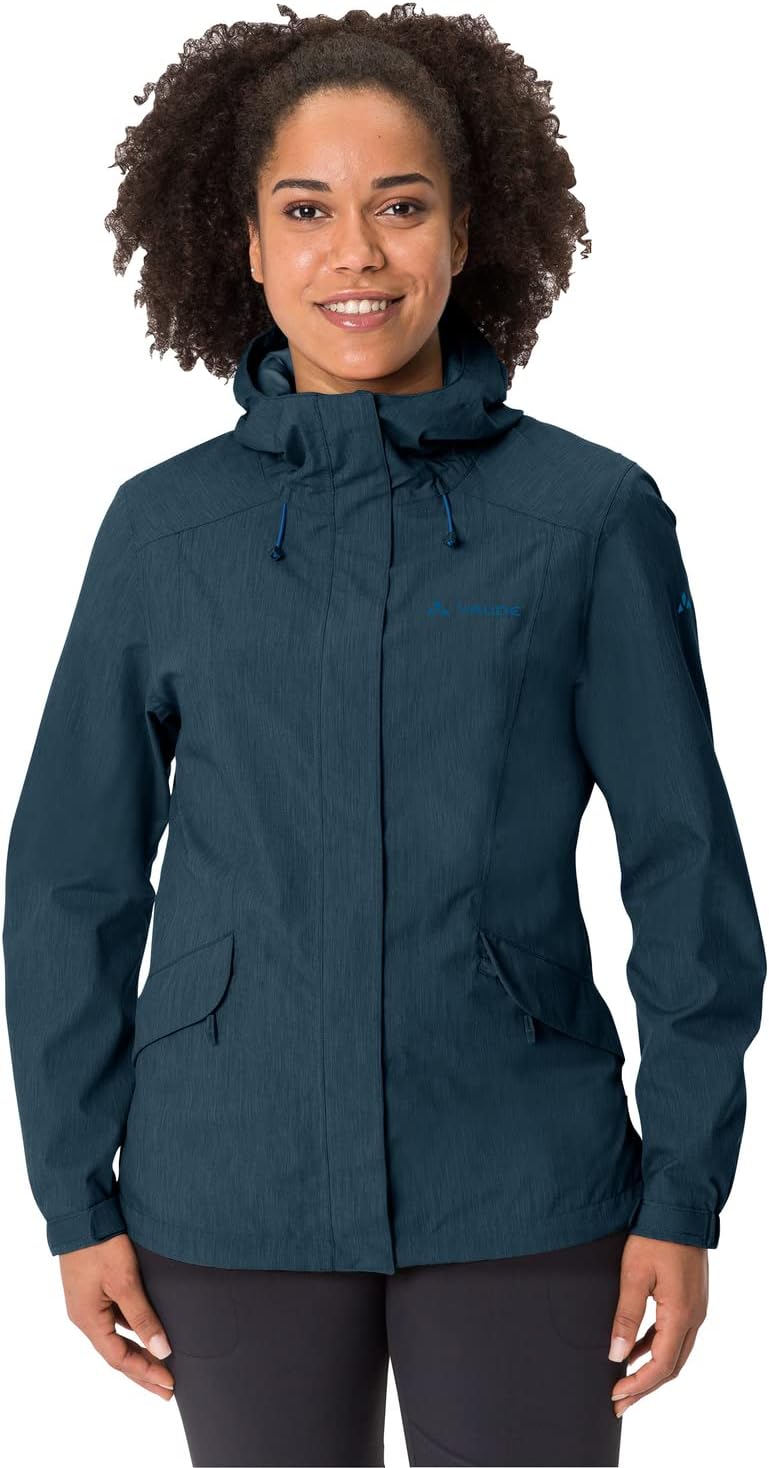 VAUDE Rosemoor - Regenjacke Damen 34 dark sea, 34 dark sea