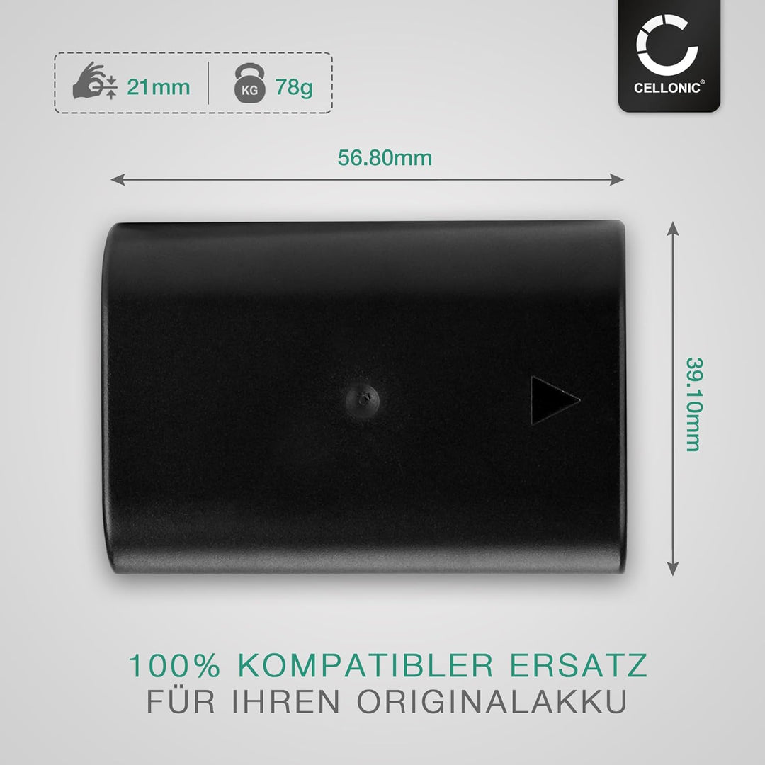 CELLONIC 2X Kamera Ersatzakku BP-61 für Sigma SD Quattro, SD Quattro H, Ersatz Akku 1600mAh BP-61 Ka
