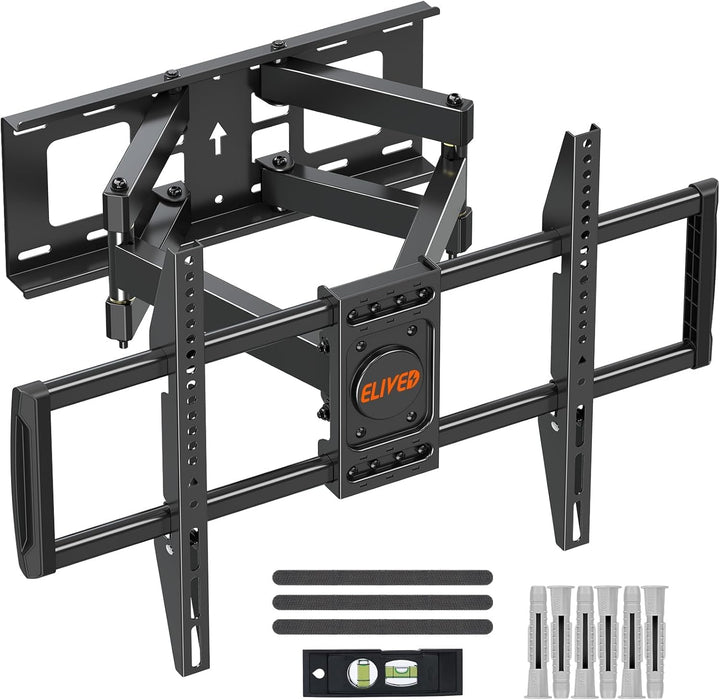 ELIVED Schwenkbare Neigbare TV Wandhalterung für 37-70 Zoll LED, LCD, OLED, Plasma TVs (Flach & Curv