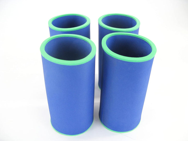 4er Set Blaue Getränkekühler 0,5l Flasche - Bierkühler - Neoprenkühler - passgenau ~Flaschenkühler~