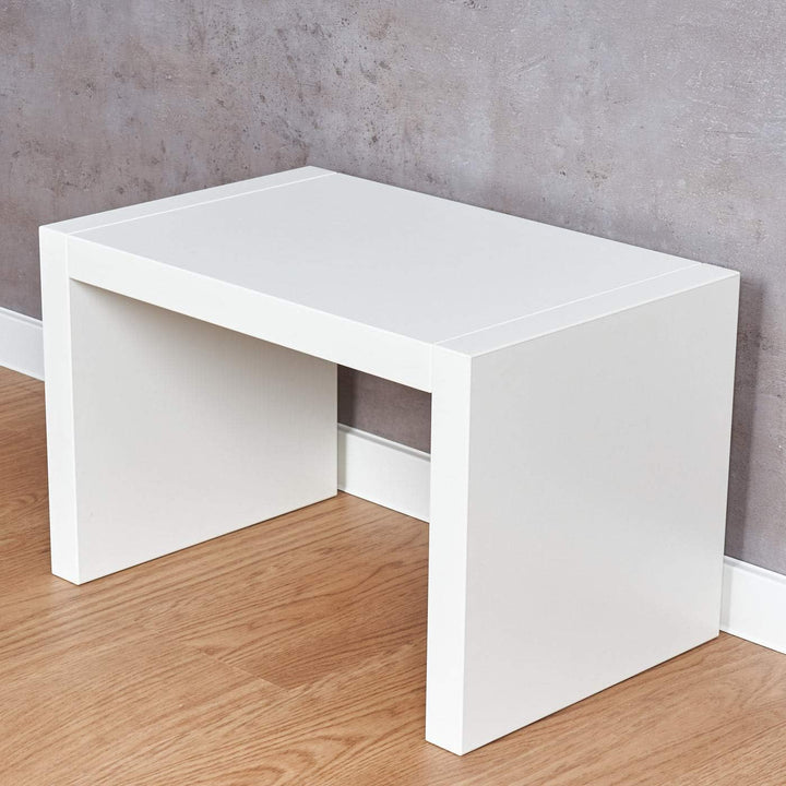 levandeo Beistelltisch Coco Weiss 32x32cm Höhe 50cm Keine Montage fest verleimt Holz Couchtisch Tisc