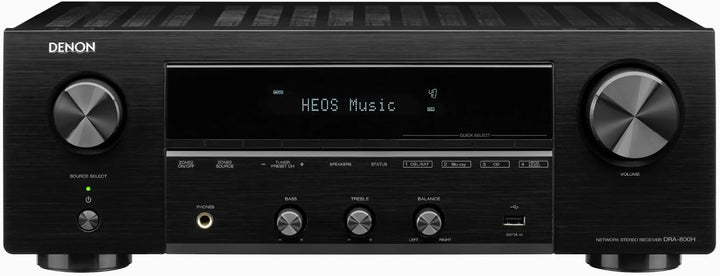 Denon DRA-800H Stereo Receiver und Verstärker, Alexa Kompatibel, 5 HDMI Eingänge, Phono-Eingang, Blu
