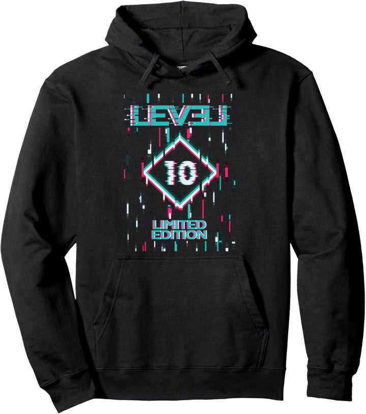 10. Geburtstag Level 10 Jahre Limited Edition Gaming Gamer Pullover Hoodie