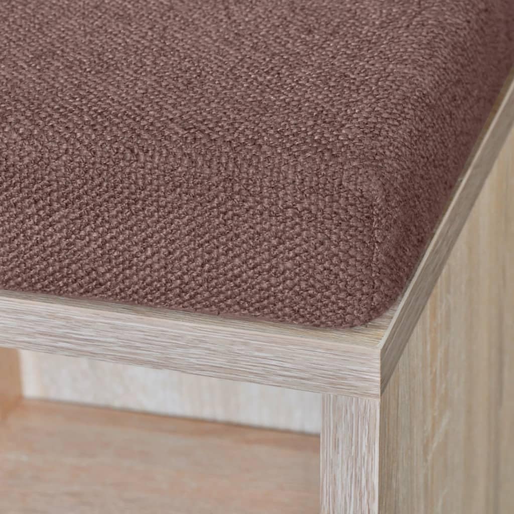 vidaXL Schuhschrank 10 Fächer Schuhbank Schrank Bank Schuhablage Sitzbank Braun, Braun