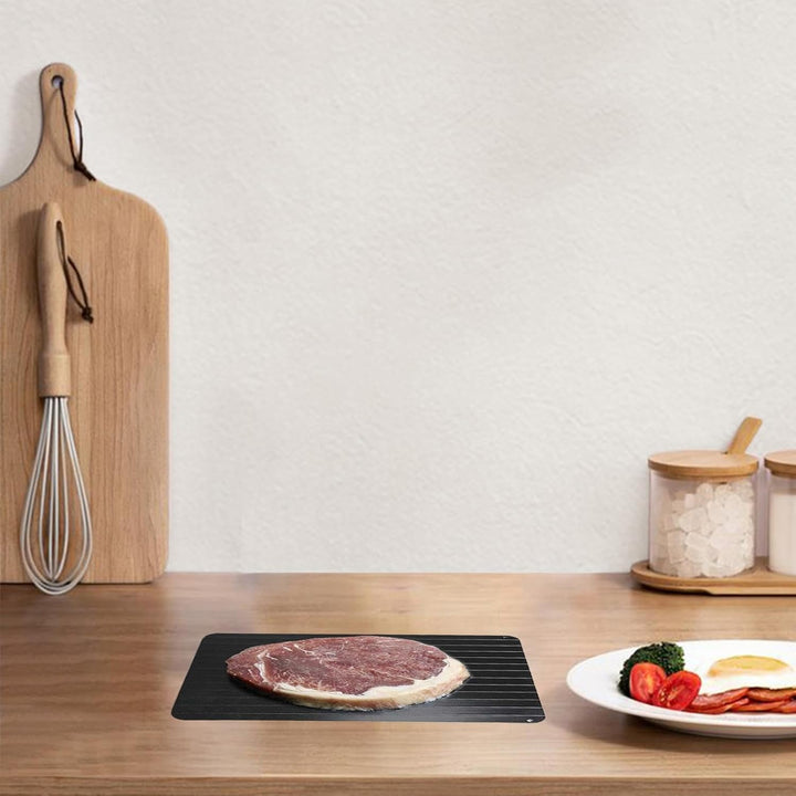 Auftauplatte für Fleisch – Auftauschale mit Abtropfschale, Aluminium-Auftauschale für Fleisch, schne