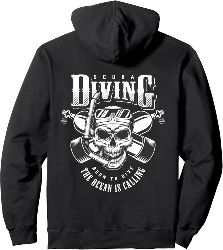 SCUBA Skull Ocean Sea Diving für Hardcore-Fans des Ozeans Pullover Hoodie