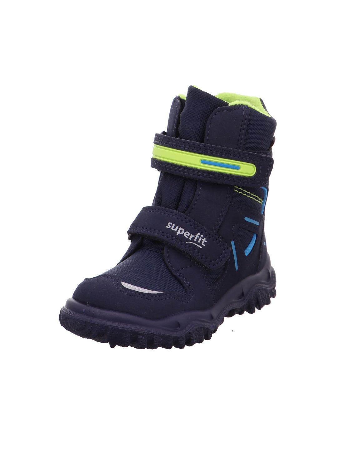 Superfit HUSKY 500080 Jungen Warm gefütterte Schneestiefel 30 EU Blau Grün 8000, 30 EU Blau Grün 800