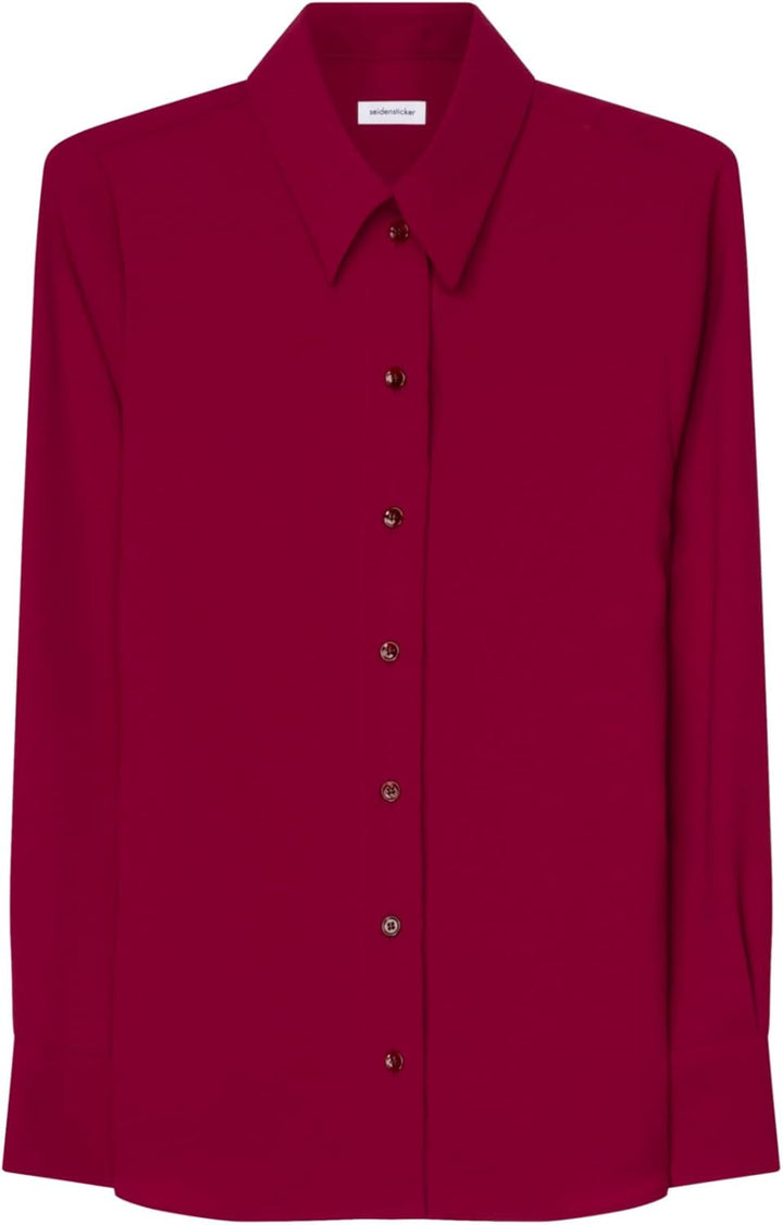 Seidensticker Damen Bluse - Fashion Bluse - Regular Fit - tailliert - Hemd Blusen Kragen - Bügelleic