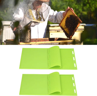 KIMISS Bienenwachsplattenform 2 Stück 5,4 Mm Silikon-Bienenwachsplattenform Bienenwachsgrundierungsp