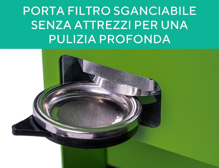 Aroma E.GO Kaffeepadmaschine für ESE-Pads 44 mm Schwarz, Schwarz