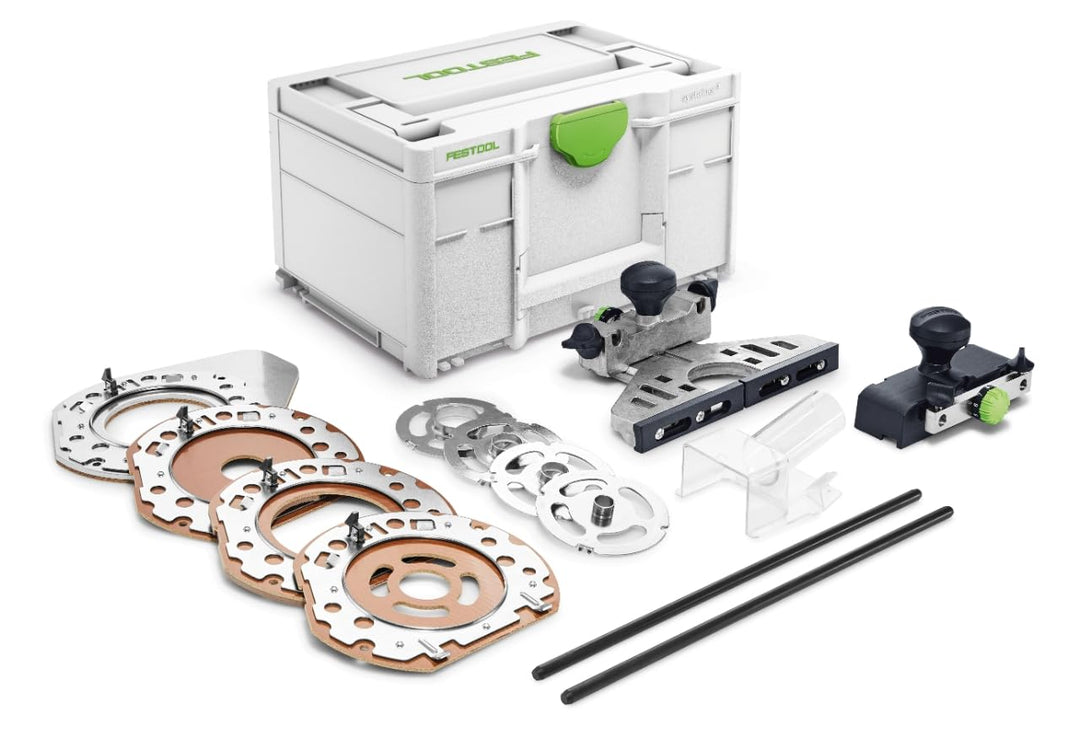 Festool Zubehör-Set ZS-OF 2200 (mit Führungsschienen-Adapter, Seitenanschlag, Führungsstangen, Kopie