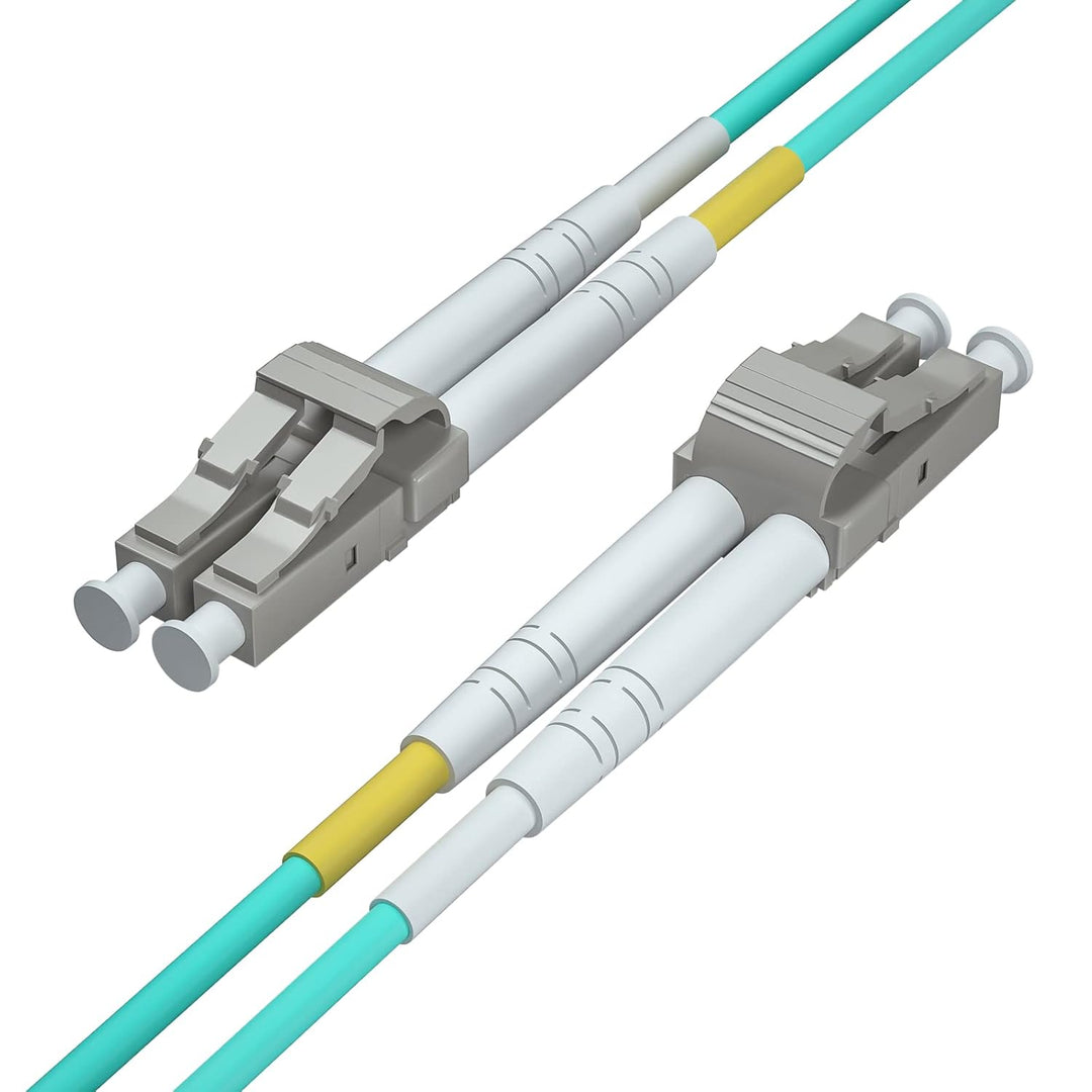 OM3 LC to LC Fiber Optic Patch Cable 20-Meter(66ft), Multi-Mode Jumper Duplex 50/125μm, UPC LSZH, fo