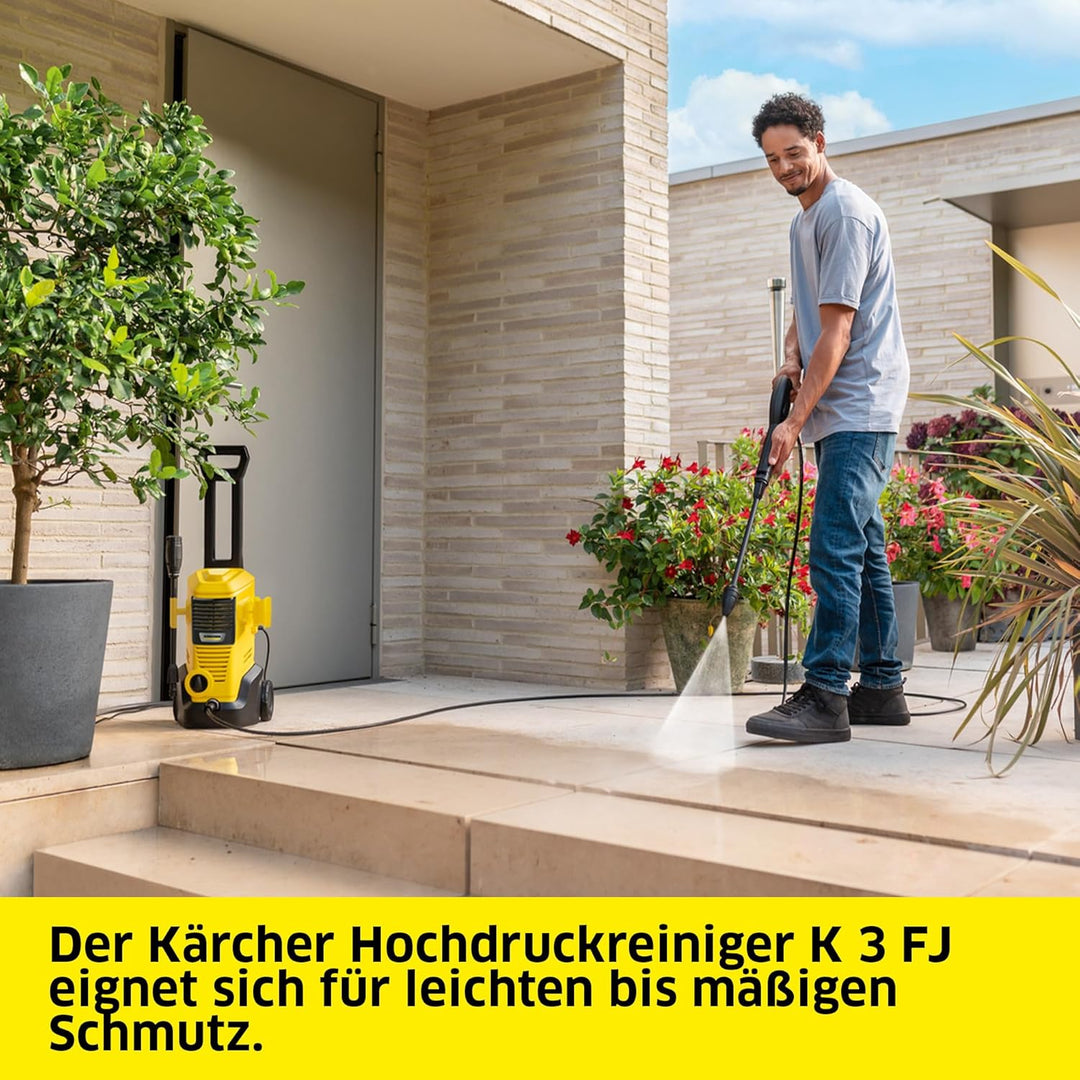 Kärcher Hochdruckreiniger K 3 FJ Home, Druck: max. 120 bar, Inkl. Schaumdüse für gut haftenden Schau