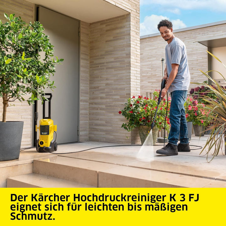 Kärcher Hochdruckreiniger K 3 FJ Home, Druck: max. 120 bar, Inkl. Schaumdüse für gut haftenden Schau