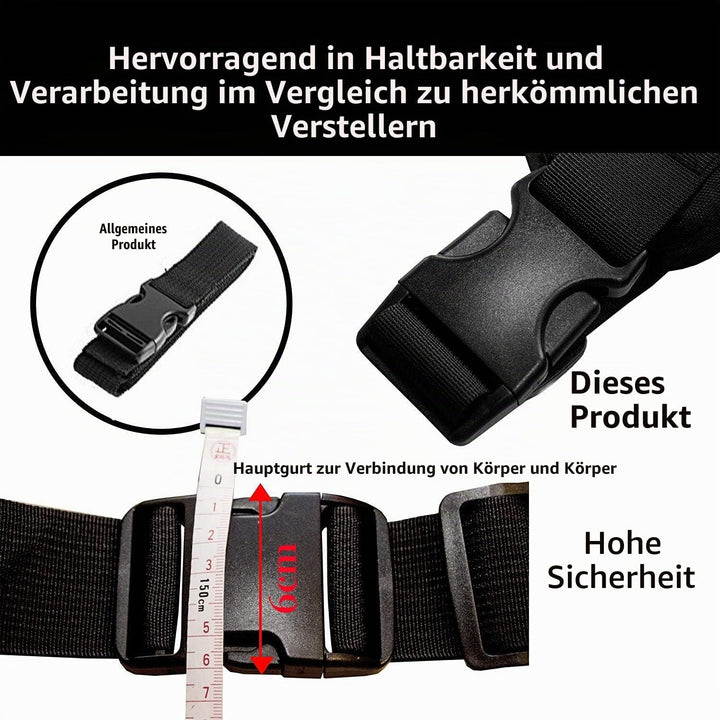 RekoTandem Kinder Motorrad Sicherheitsgurt mit Griffen Reflektierendes
