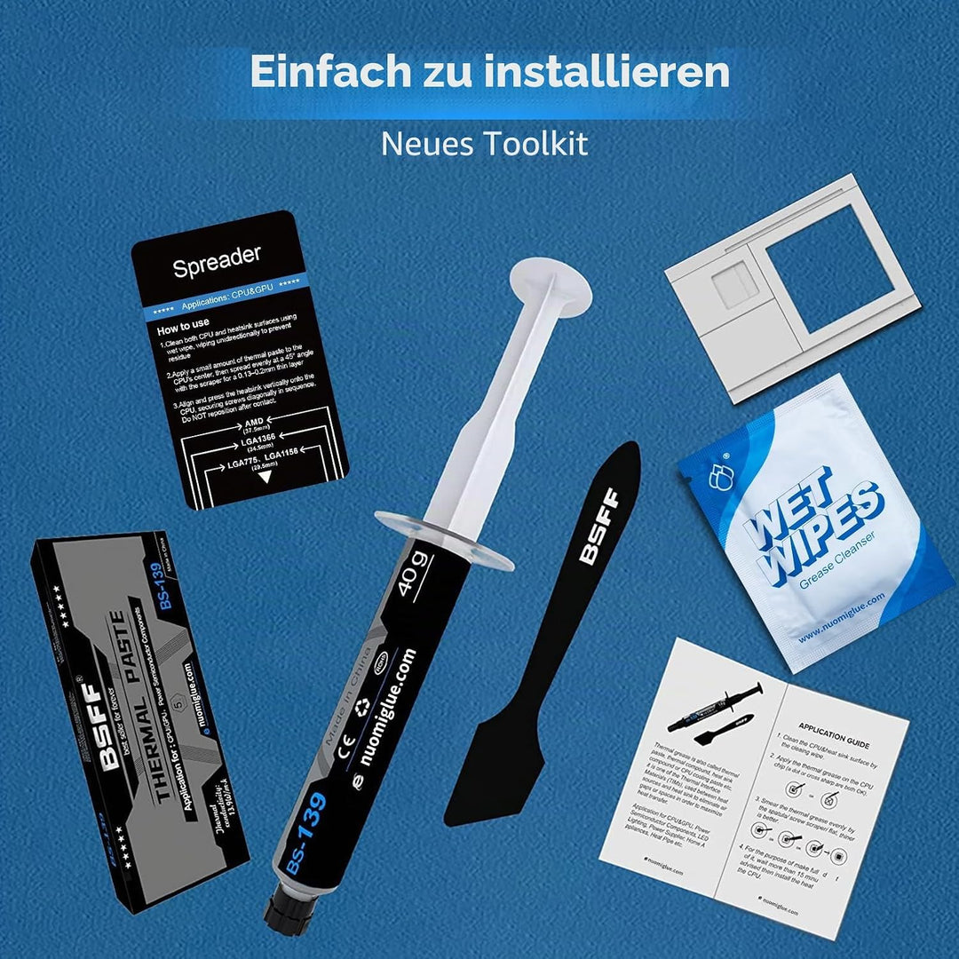 BSFF Wärmeleitpaste, 80g mit 6 Toolkit, 80G