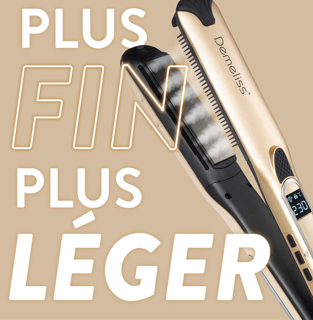 Demeliss Saint Algue Set mit Dampfglätter Titanium V2.0 EXLUSIVE Set – enthält eine 2-in-1-Matte – H