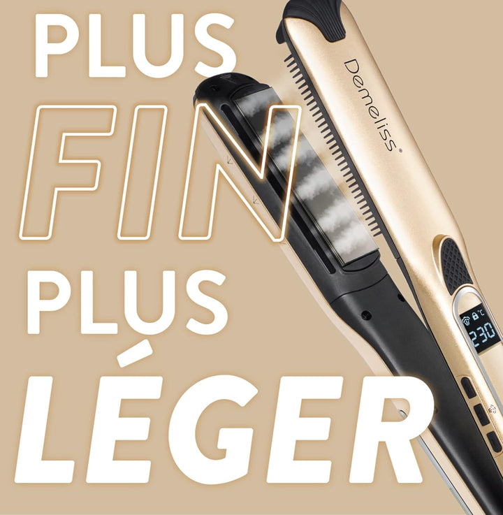 Demeliss Saint Algue Set mit Dampfglätter Titanium V2.0 EXLUSIVE Set – enthält eine 2-in-1-Matte – H