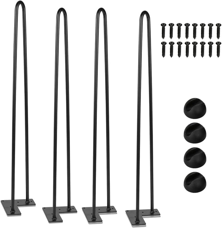 Ikodm 4er Set Hairpin Legs 72cm Möbelfüsse, Austauschbare Tisch &Schrank Beine Haarnadelbeine möbelb
