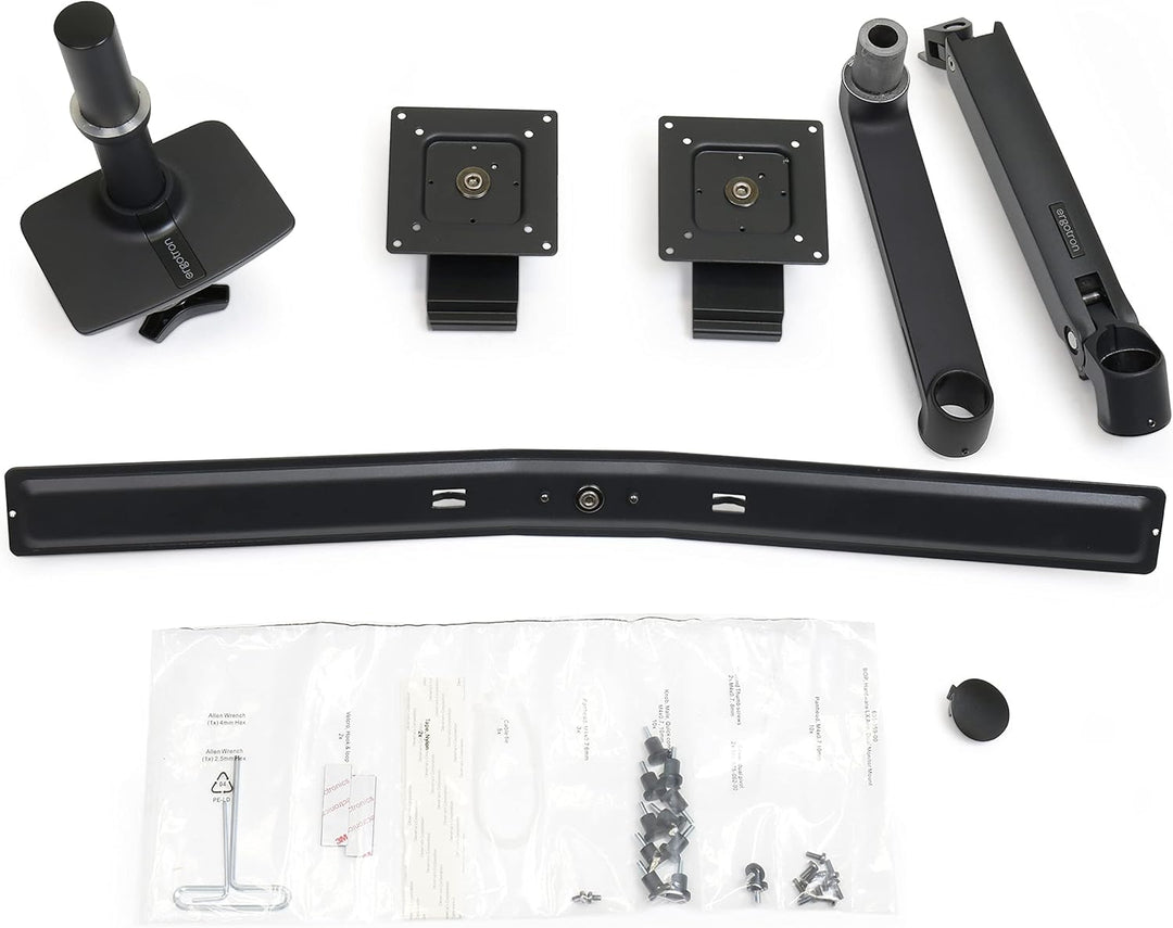 LX Dual Direct Monitor Arm in Schwarz - Monitor Tischhalterung mit patentierter CF-Technologie für 2